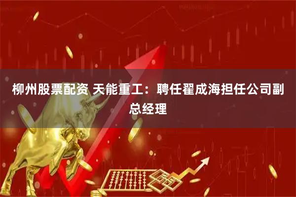 柳州股票配资 天能重工：聘任翟成海担任公司副总经理